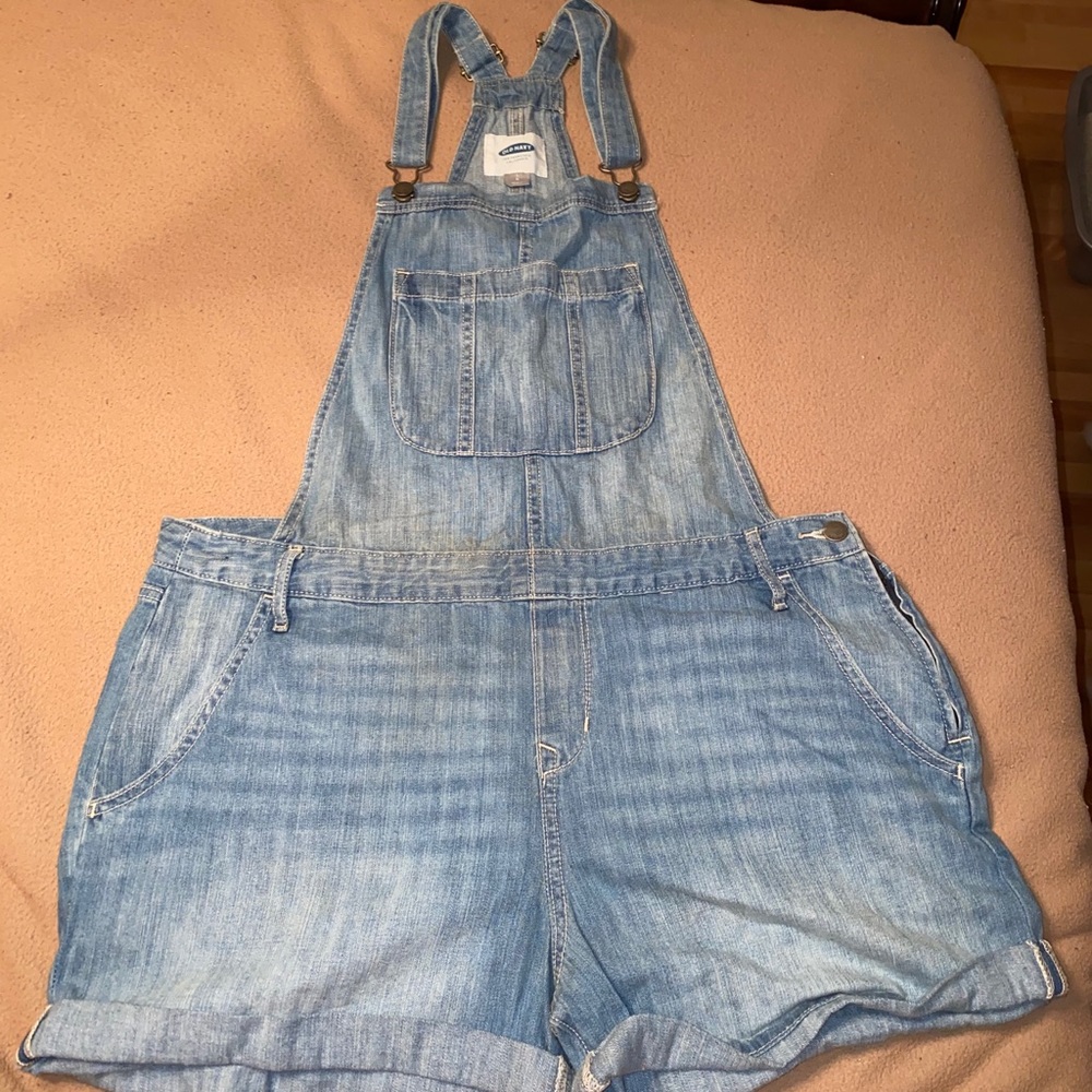 Women’s Denim Short Overalls